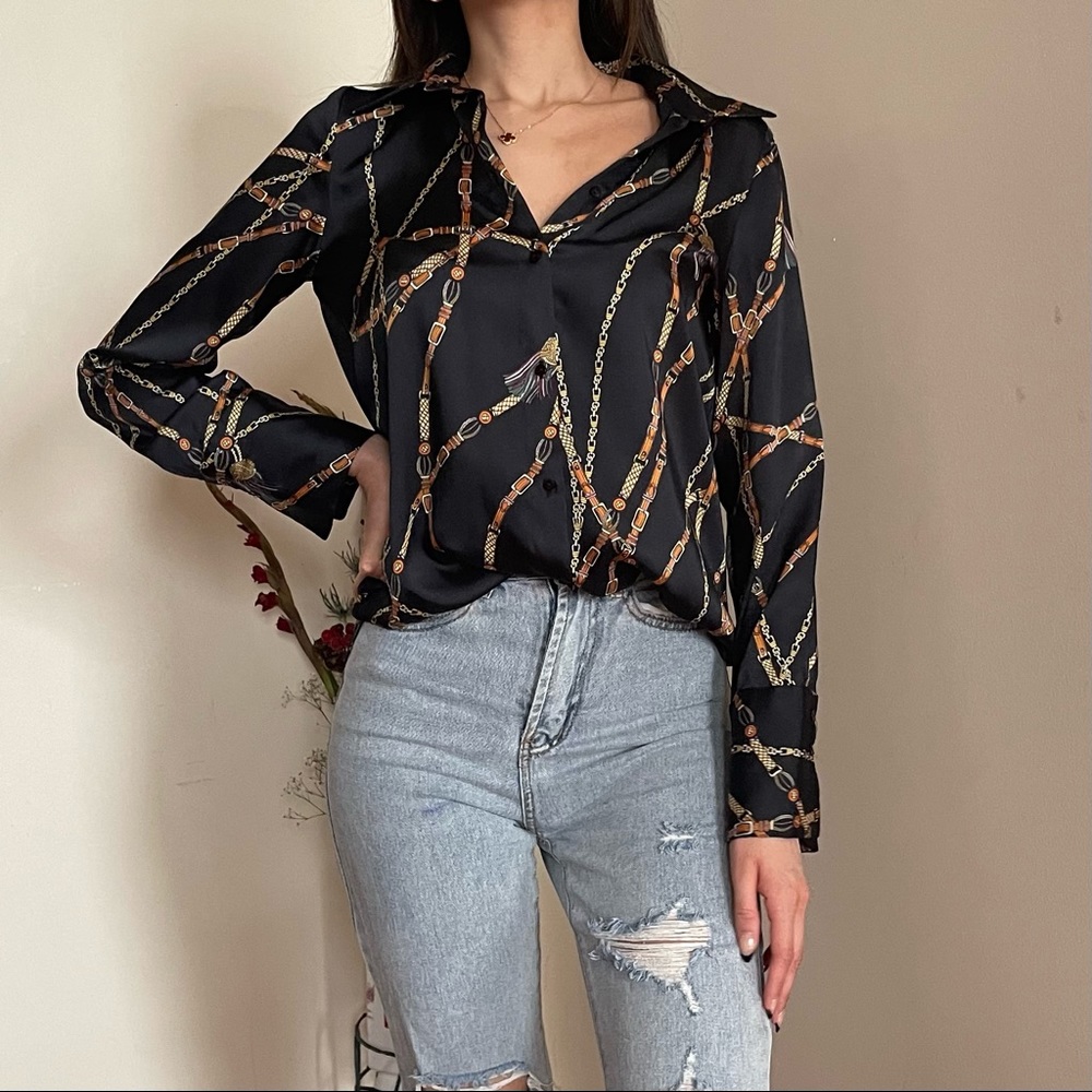 ZARA button-down blouse, size Small